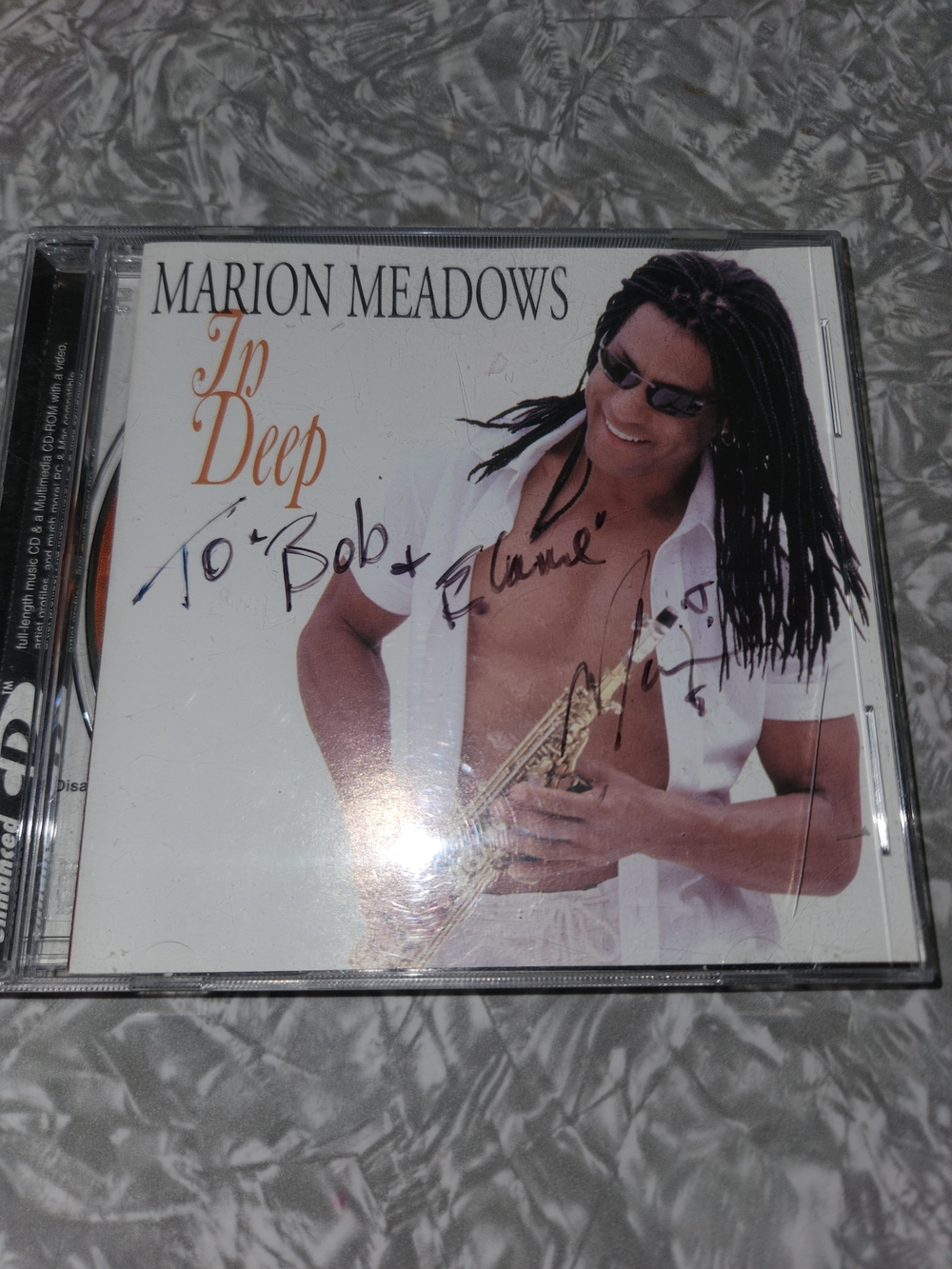 Signed Marion Meadows - In Deep CD (White Cover)